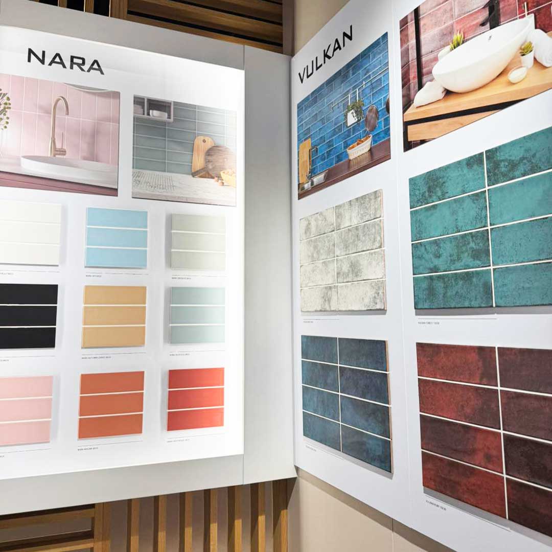 amplia gama de pavimentos y revestimientos cerámicos adaptados a las últimas tendencias en diseño en cuanto a formas, colores y materiales